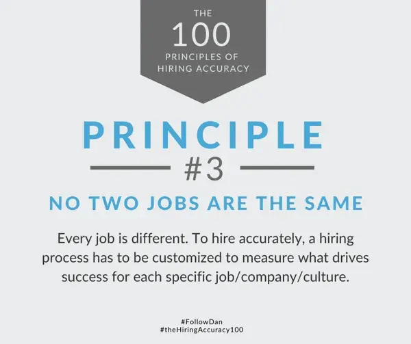 No Two Jobs Are the Same