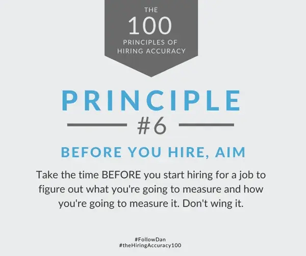 Before You Hire, Aim