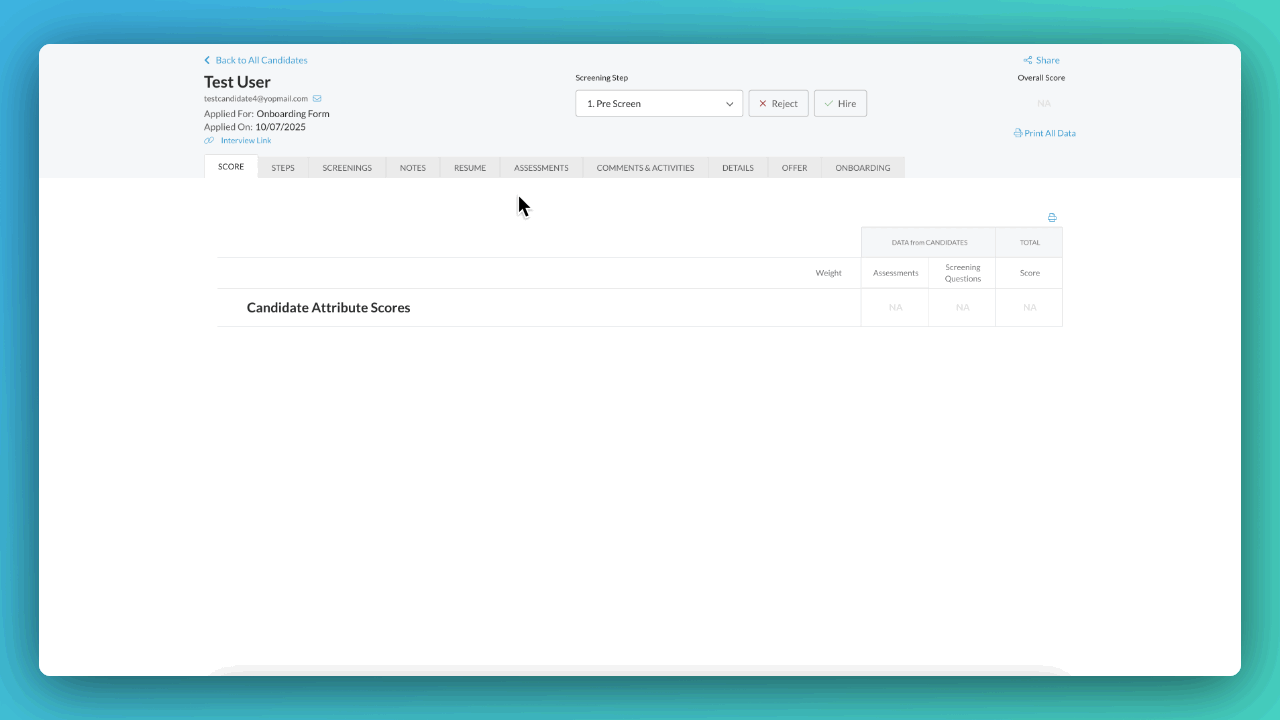 Animated demonstration of prompt onboarding feature