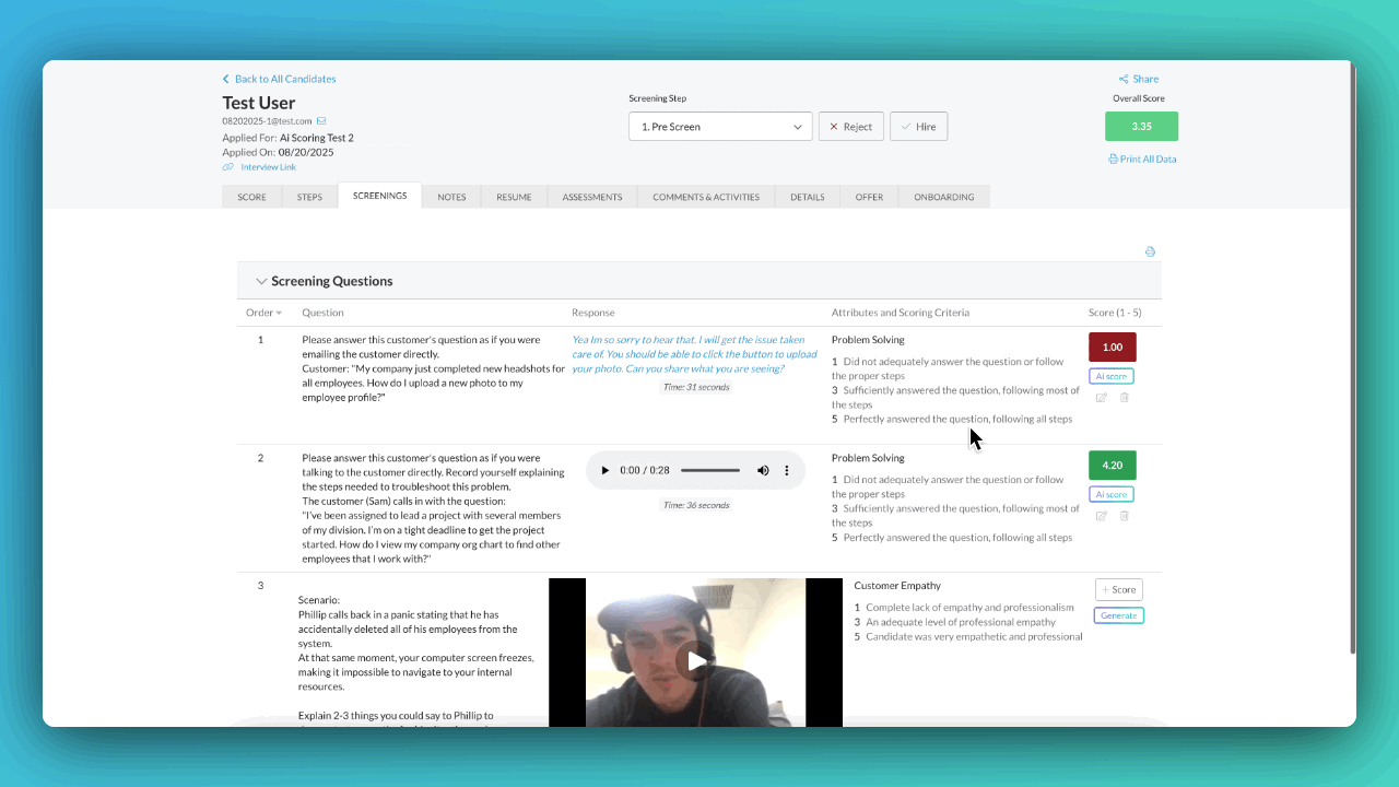 Animated demonstration of product releases and updates feature