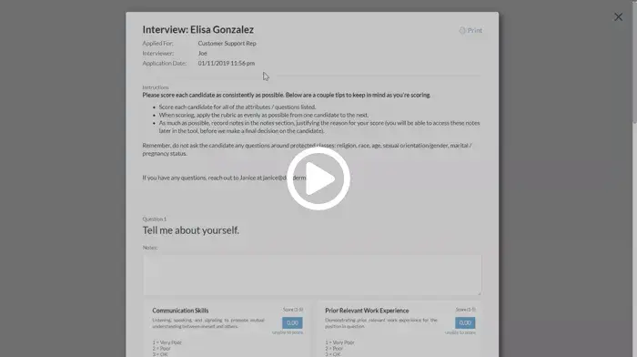 Journeyfront interview guide demo