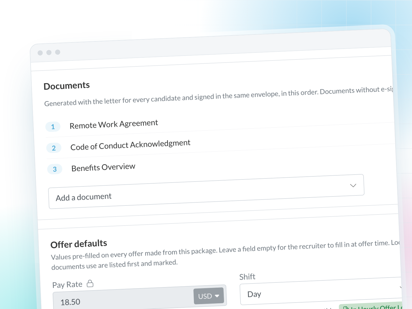 Offer packages and multi-document offers in Journeyfront